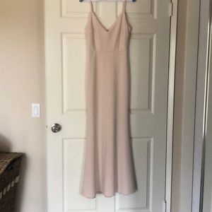 Lulus XS pale pink bridesmaid dress